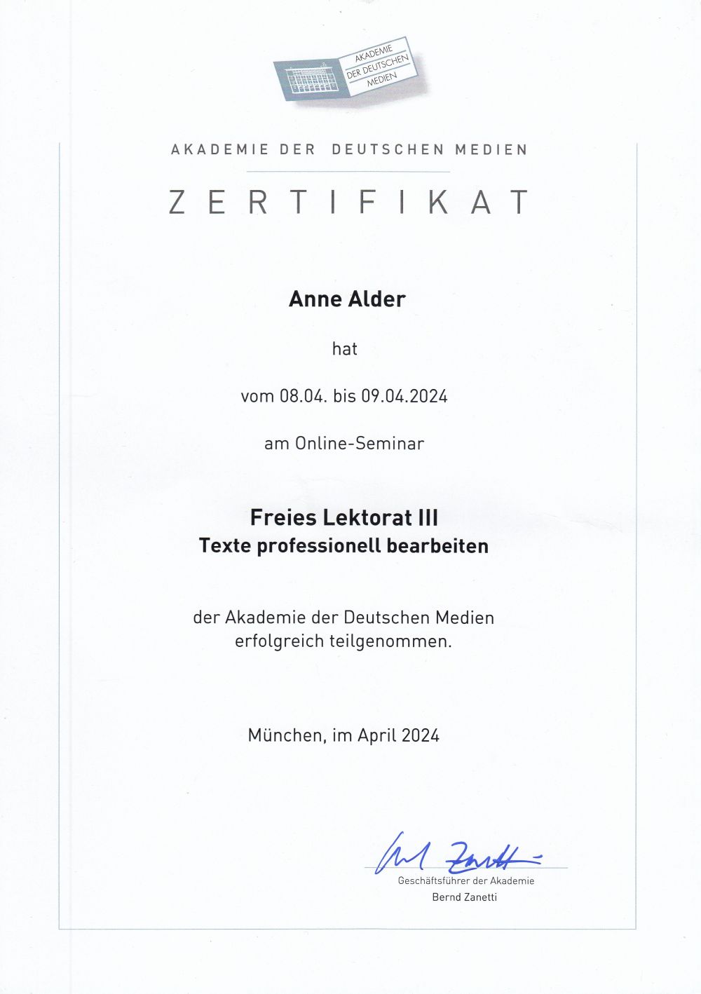Freies Lektorat III: Texte professionell bearbeiten